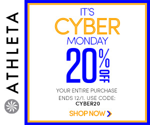 Starting 12/1: It's Cyber Monday - 20% off everything online & in stores at Athleta.