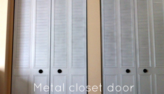 Spray Paint Closet Door Makeover for $21