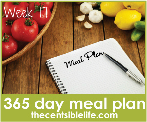 Gluten free Meal Plan-week 17
